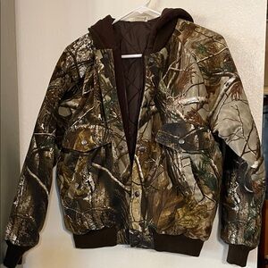 RedHead Kids Woodland Camo Puffer Jacket